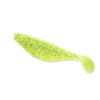 6" GIANT SASSY SHAD STRIPER PACKAGING 3 PACKCHARTREUSE FLAKE