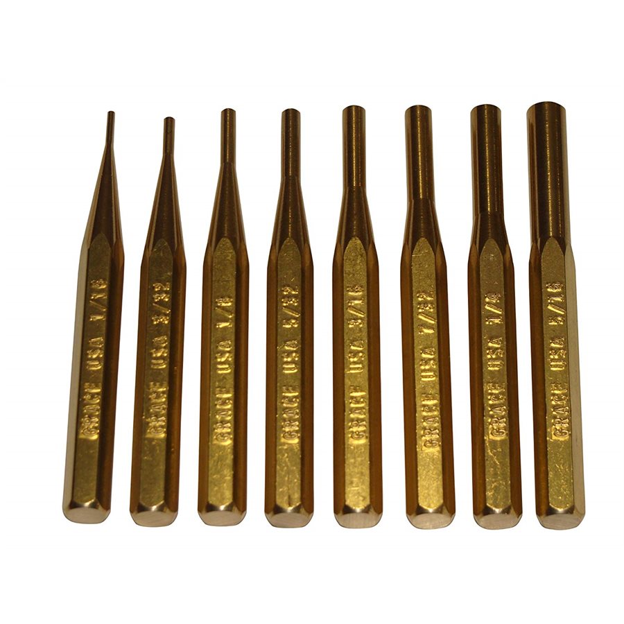 GRACE USA GUN CARE BRASS PIN PUNCH SET