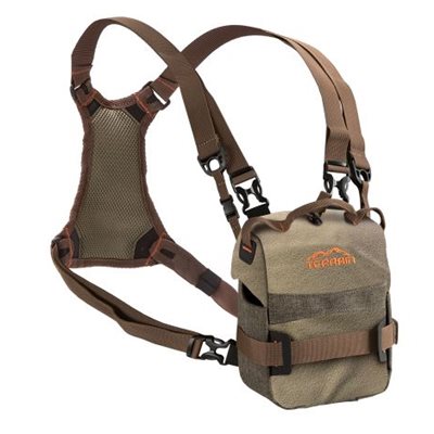 PLATEAU BINO CASE WITH HARNESS, COYOTE