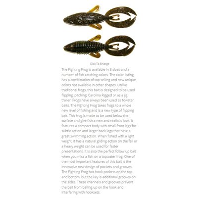 "3.25"" ROJAS FIGHTING FROG / GREEN PUMPKIN / WATERMELON RED F