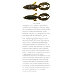 "3.25"" ROJAS FIGHTING FROG  /  GREEN PUMPKIN /  WATERMELON RED F