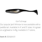 "5"" SWIMMING JERK MINNOW  /  REAL SHAD (10 PACK)"