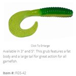 "5"" FAT GRUB  /  TRACTOR GREEN (10 PACK)"
