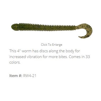 "4"" DISC WORM / WATERMELON SEED (10 PACK)"