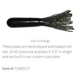 "3.5"" SALT TUBE / DARK MELON PEPPER (PAQ. 10)