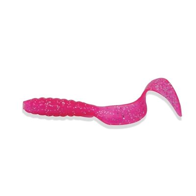 QUEUE BOUCLÉE 4" ROSE FLUO