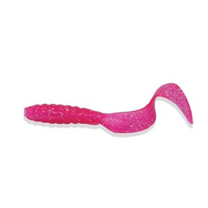 QUEUE BOUCLÉE 4" ROSE FLUO