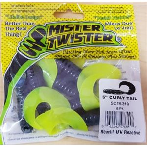 "5"" CURLY TAIL GRUB 6 PCS"