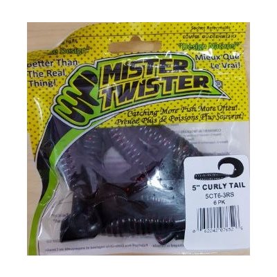 5" CURLY TAIL GRUB 6 PCSBLUEGILL