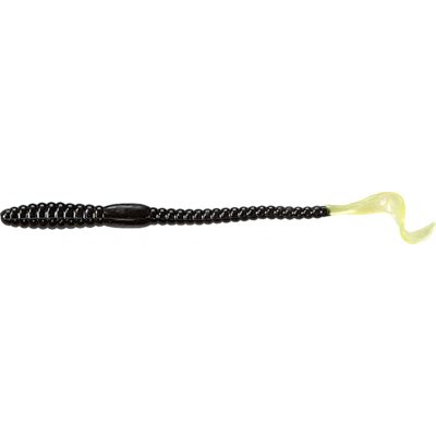 "6"" PHENOM WORM 10 PCS BLACKCHARTREUSE TAIL"