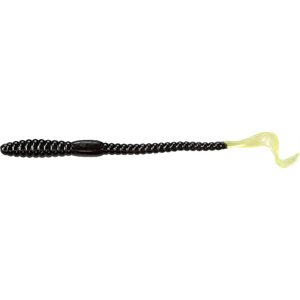 "6"" PHENOM WORM 10 PCS QUEUE NOIR CHARTREUSE"
