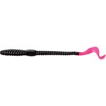 "6"" PHENOM WORM 10 PCS BLACK PINK TAIL"
