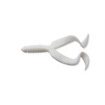 "4"" DOUBLE TAIL 10 PCS WHITE"