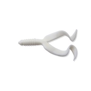 "4"" DOUBLE TAIL 10 PCS WHITE"