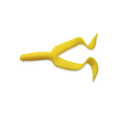 "4"" DOUBLE TAIL 10 PCS JAUNE"