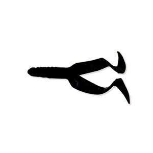 "4"" DOUBLE TAIL 10 PCS NOIR"