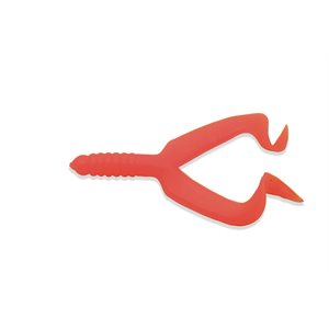 "4"" DOUBLE TAIL 10 PCS ORANGE"