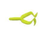 "4"" DOUBLE TAIL 10  PCS OPAQUE CHARTREUSE"