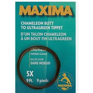 KNOTLESS TAPERED LEADERS CHAMELEON ULTRAGREEN