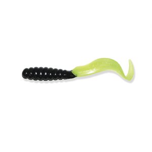 "3"" MEENY MULTI-COLOR 15 PCS BLACK CHARTREUSE TAIL"