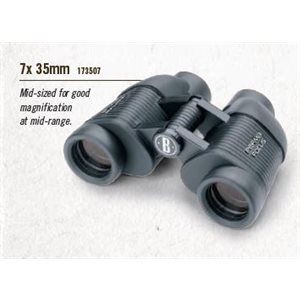 7x35mm Black Porro Prism Focus Free, Wide Angle, Box