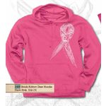 Brush Ribbon Deer Hoodie «neon Pink