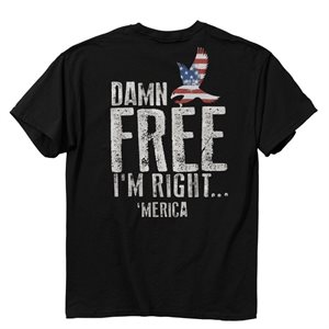 NEW Merica Damn Free Black