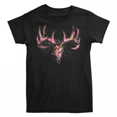 PINK CAMO RIP SKULL BLACK *