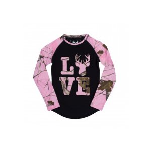 LOVE DEER BLACK / REALTREE PINK CAMO