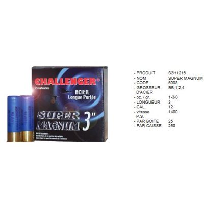 12 GA Steel Super Magnum 3'' 1-3 / 8oz #4