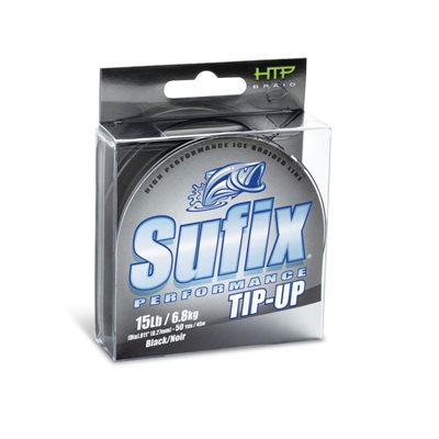 Performance Tip Up Ice Braid 15 lb. Black 50 Yd