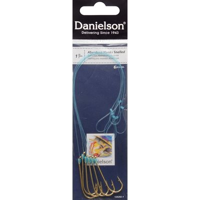 HOOK SNELLED ABERDEEN sz 1