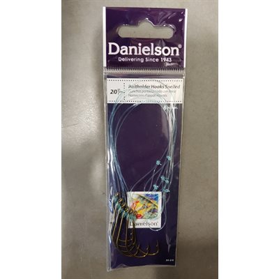 HOOK SNELLED BAITHLDR sz 2 / 0--8''