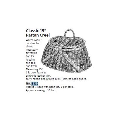 CREEL RATTAN 15" w / TRIM