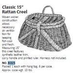 CREEL RATTAN 15" w / TRIM