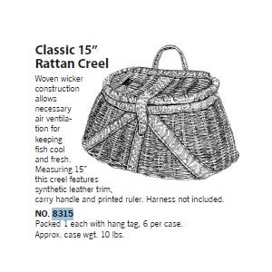 CREEL RATTAN 15" w / TRIM