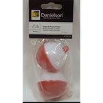FLOAT SNAP-ON RED / WHT 2" 2-pk
