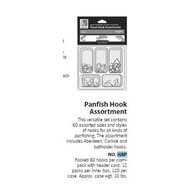 HOOK ASST PANFISH 60-pc