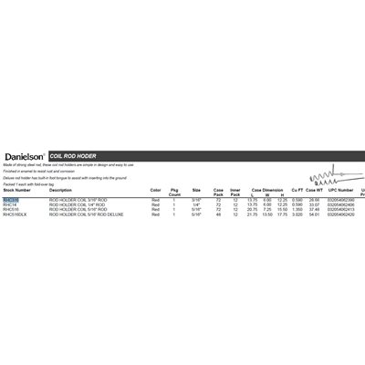 ROD HOLDER COIL 1 / 4" ROD