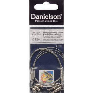 LEADER WIRE BALL BEARING 30 lb TEST 12"