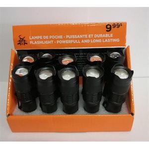 CREE XPE R3 LED, max output is 170lm DISPLAY DE 10 UNITÉS