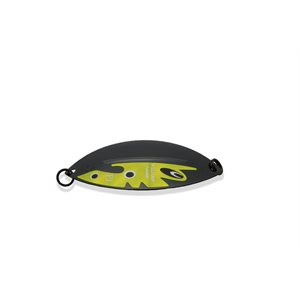 FLASHER NO HOOK BLACK CHARTREUSE