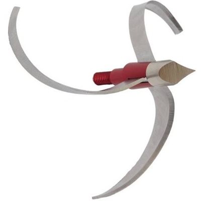 (Tomb Bomb, 3 blade, 125 grain, With Chisel Tip, Red)