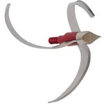 (Tomb Bomb, 3 blade, 125 grain, With Chisel Tip, Red)