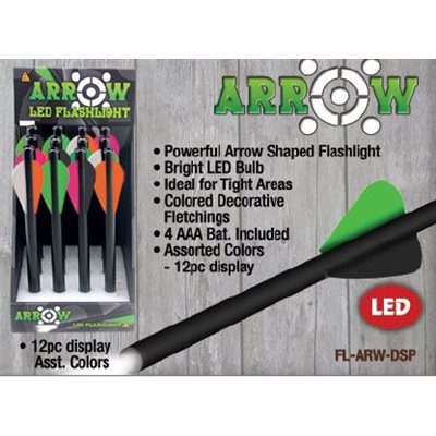 1 Watt Arrow flashlight, 12 ct. dsp