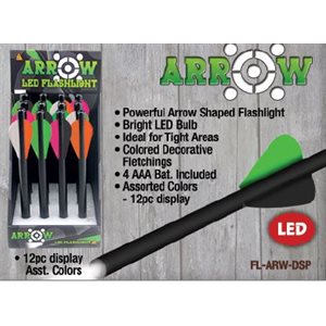 1 Watt Arrow flashlight, 12 ct. dsp