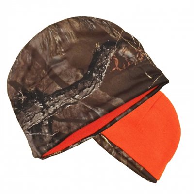 Muddy Water Camo Reversible Beanie, Orange / Camo