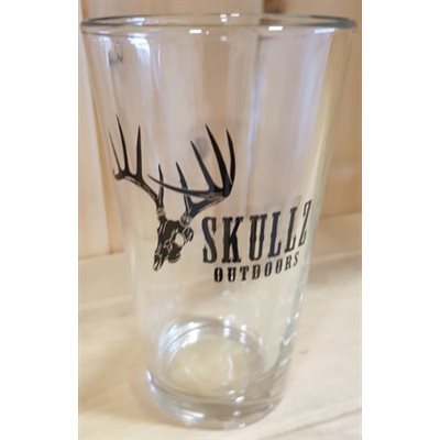SKULL OUTDOORS 16OZ PILSNER GLASS