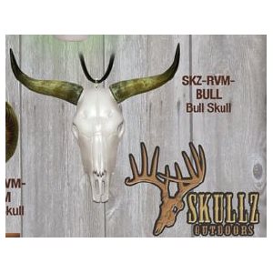 "Skullz" mirror hanger, Bull