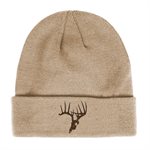 NEW SKULLZ logo Brown on Tan Toboggan